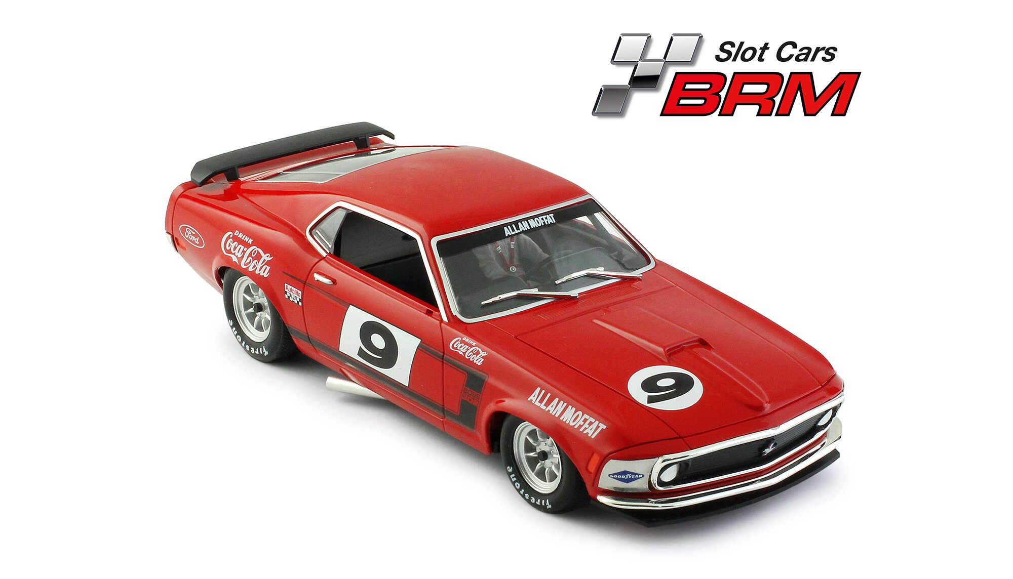 Ford Mustang 1969 Allan Moffat Nr. 9 BRM 195 BRM 1:24 Slotcar