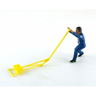 Figur Damien blauer Overall Wagenheber 1/32 LMF132041