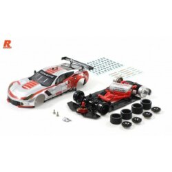 A7R GT Racing Cup Kit silber/rot mit Dekor und R-Fahrwerk