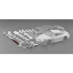 body kit Porsche 997 GT3 RS White Kit 1:24 Scaleauto SC7501