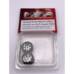 Complete wheel rear extreme rubber 16,5" race tire...