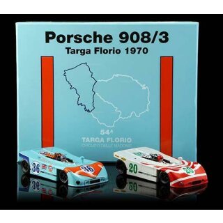 Porsche 908/3 Targa Florio 1970 Nr. 20+Nr.36  limited edition twinset