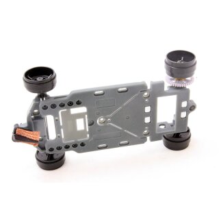 Fahrwerk HS-Sidewinder montiert inkl. Achsen, Felgen, Zahnrad, Leitkiel SC8500M