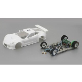 Corvette C7R Full Racing RC Competition White Kit mit Scaleauto RC-2 Chassis Fahrwerk SC7100RC2 Scaleauto