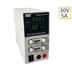 Labornetzgerät Schaltnetzteil 0-30V, 0-5A regelbar,...