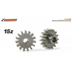 Motorritzel (2) schmale Version 15Z f.2mm M50 Stahl...