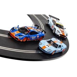 Gulf Collection triple pack - Ford McLaren Aston Martin Scalextric C4109A