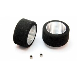 Complete wheels (2) for 512+917 Racing Moosgummi BRM  auf...