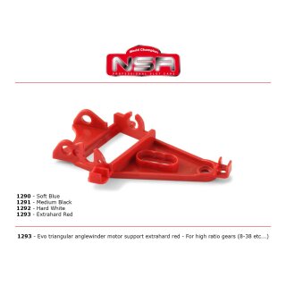 Anglewinder Motor mount for high gear ratios (8:39 -9:36) X-Hard red NSR1293