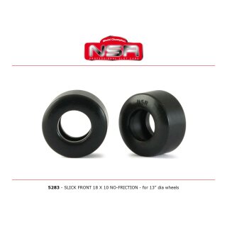 Reifen Slick Front 18x10 no friction (4) für 13mm Felge Formula NSR5283