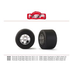 Complete wheel rear rubber Supergrip 13&quot; glued and...