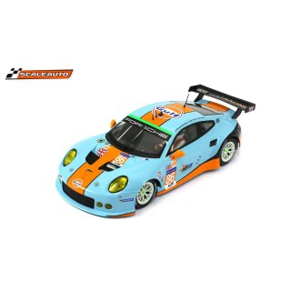 Porsche 991 RSR Le Mans GULF NR. 86 Kit painted in competitive version with RC-3 chassis 1:24 Scaleauto SC7058RC3