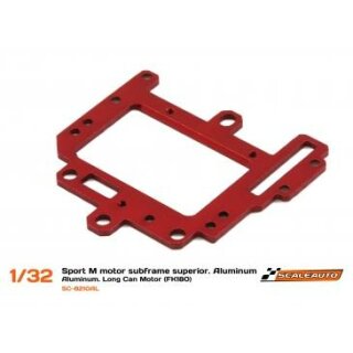 Motorhalter-Grundplatte Oberteil 1:24 Aluminium zur Montage von Long-Can Motoren f.Slotcar-Chassis Sport-M   RC3 SC8210AL Scaleauto