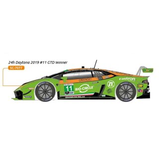 Lamborghini Huracan GT3 Daytona 2019 winner Nr. 11 Kit painted in competitive version with RC-3 chassis 1:24 Scaleauto SC7077RC3