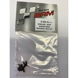 Body assemblyscrewn M2x6mm m.Innensechskant f.Slotcars...