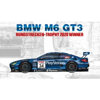 BMW M6 GT3 Rundstrecken Trophy 2020 Winner Bausatz No. 34  Nunu 1/24 Model Kit PN24027