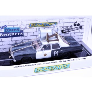Blues Brothers Dodge Monaco - Bluesmobile Scalextric slotcar C4322