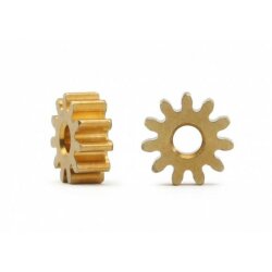 Motorritzel (2) Messing 11Z DIA 6,5mm f. 2mm Motorwelle...