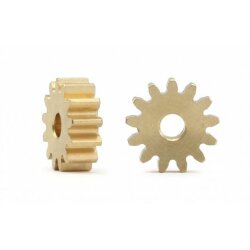 Motorritzel (2) Messing 13Z DIA 7,5mm f. 2mm Motorwelle...