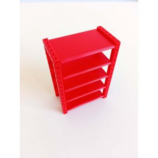 Regal Schwerllast rot Boxengasse groß Deko für 1/32 und 1/24 für slotcars oder Diorama JAspeed J100153
