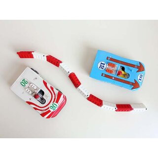 Barriere Absperrung rot und weiss Deko (5+5) für 1/32 und 1/24 für slotcars oder Diorama JAspeed J100159