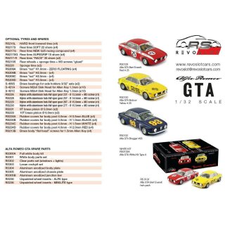 Ersatzteile 1/32  REVOSLOT Alfa GTA
