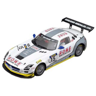 Mercedes SLS AMG GT3 ROWE VLN painted version in racing version with HS-chassis Scaleauto 1:24 Slotcar SC7046HS