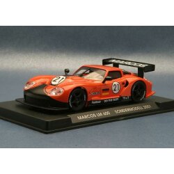 Marcos 600 LM orange H+t limited edition 2001 Fly slotcar...