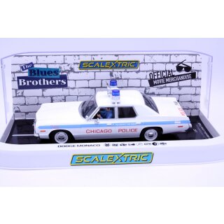 Blues Brothers Dodge Monaco - Chicago Police Scalextric slotcar C4407