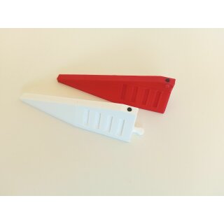 Barriere Absperrung rot und weiss Deko (1+1) Endstücke für 1/32 und 1/24 für slotcars oder Diorama JAspeed J100166