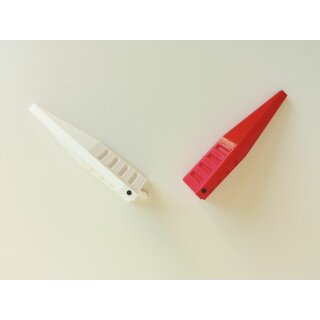 Barriere Absperrung rot und weiss Deko (1+1) Endstücke für 1/32 und 1/24 für slotcars oder Diorama JAspeed J100166