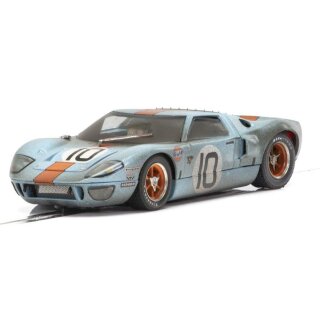 Ford GT 40 Nr.10 Le Mans 1968 Gulf weathered Scalextric c4105