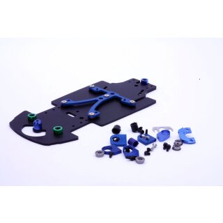 Chassis-Upgrade Kit 1:24 BRM f.Slotcar Porsche GT1 m.Aluminium-Chassis z.Umrüstung auf neue Technik/Chassissausführung BRM KAP911