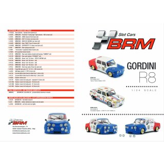 Ersatzteile spare parts BRM TTS REnault R8 Gordini slotcar