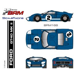 Ford GT40 MKII Nr.2 BRM Slotcar BRM168