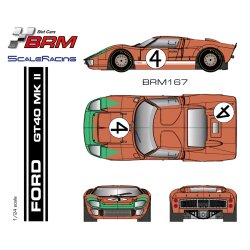 Ford GT40 MKII Nr.4 BRM Slotcar BRM167
