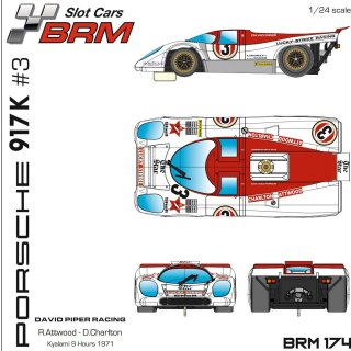 Porsche 917K Kucky Strike Kyalami 1971 Nr.3  BRM Slotcar BRM174