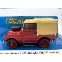 Land Rover Series 1 poppy red slotcar Scalextric c4493