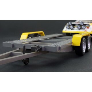 VW LT45 mit Audi S1 Rally  und Trailer Avant slot audi mit Trailer und Bus Slotcar AVRSV2301