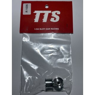 Felgen vorne (2)  für TTS Abarth+Simca+ A112  Aluminium m.Schrauben TTS TTR-1035