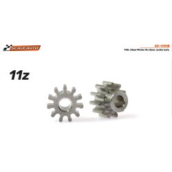 Motorritzel 11Z f.2mm M50  Ø6,0 mm Stahl...