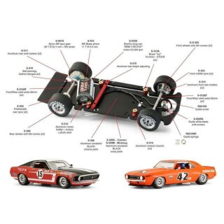 Chevrolet Camaro 1969  Du Pont Nr. 24 BRM197 BRM 1:24 Slotcar