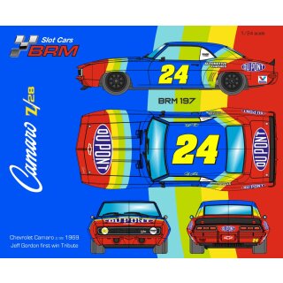 Chevrolet Camaro 1969  Du Pont Nr. 24 BRM197 BRM 1:24 Slotcar