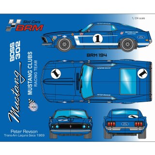 Ford Mustang 1969 Nr. 1 BRM194 BRM 1:24 Slotcar