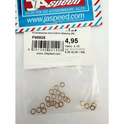 Achsdistanzen 3mm 0,5mm Messing (25)