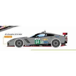 Corvette C7R  Shanghai 2018 Nr.64 painted version in...