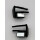 Flexible Spiegel für z.B. AMG Mercedes C63 DTM Carrera 124 etc. 1:24 Slottec schwarz Gummi  flexibel, lackierbar für 1:24 Slotcar