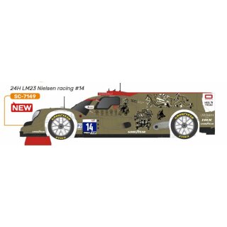 Oreca LMP 07 Nr.14 Kit  in Rennversion Nielsen Racing mit  HS-LMP Chassis  Scaleauto Slotcar SC7149HS