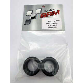 Reifen (2) hinten BRM Sidecar 1:18 Vollgummi Slick 30 Shore  BRM BRSDC110