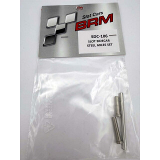 Axe Ø3mm x 15,5mm+17,5mm+40mm Stahl für BRM Sidecars 1:18  BRMBRSCD106